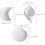 3pcs White Plaster Moon Shell Jewelry Trays Small Decorative Display Plates 2