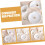3pcs White Plaster Moon Shell Jewelry Trays Small Decorative Display Plates 6