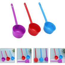 Vattenslevset i slumpmässig färg, 3 delar med handtag, multifunktionell kökssked, slät design