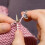 3pcs Metal Knitting Loop Ring Crochet Loop Rings Cat Open Finger for Knitting Tool 4
