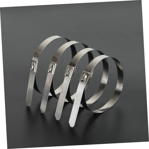 30pcs Stainless Steel Cable Ties Locking Metal Multi-purpose Wrap Zip Ties