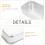 4pcs Square Cake and Bread Baking Tray Set Silver Loaf Pan Household Kitchen Bakeware Oven-Ready Toast 8