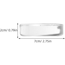 Lot de 3 couvercles et poids en verre pour la fermentation, avec poignée ergonomique.