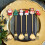 Kit de cuillères et fourchettes à dessert de Noël - Décorations de Noël 7