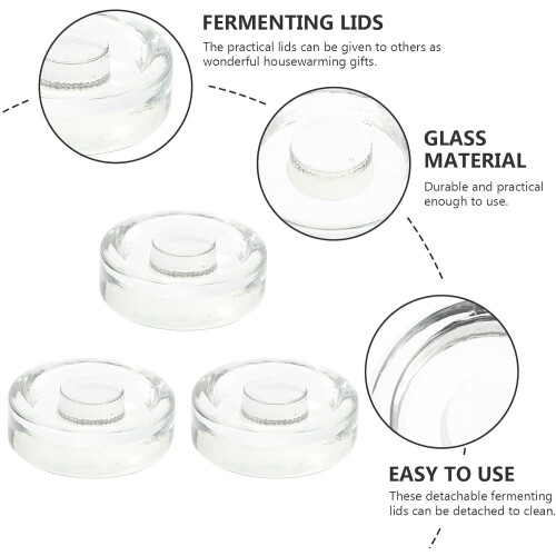 3 st glasvikter för jäslock, robusta förseglingsglas, kraftiga 2