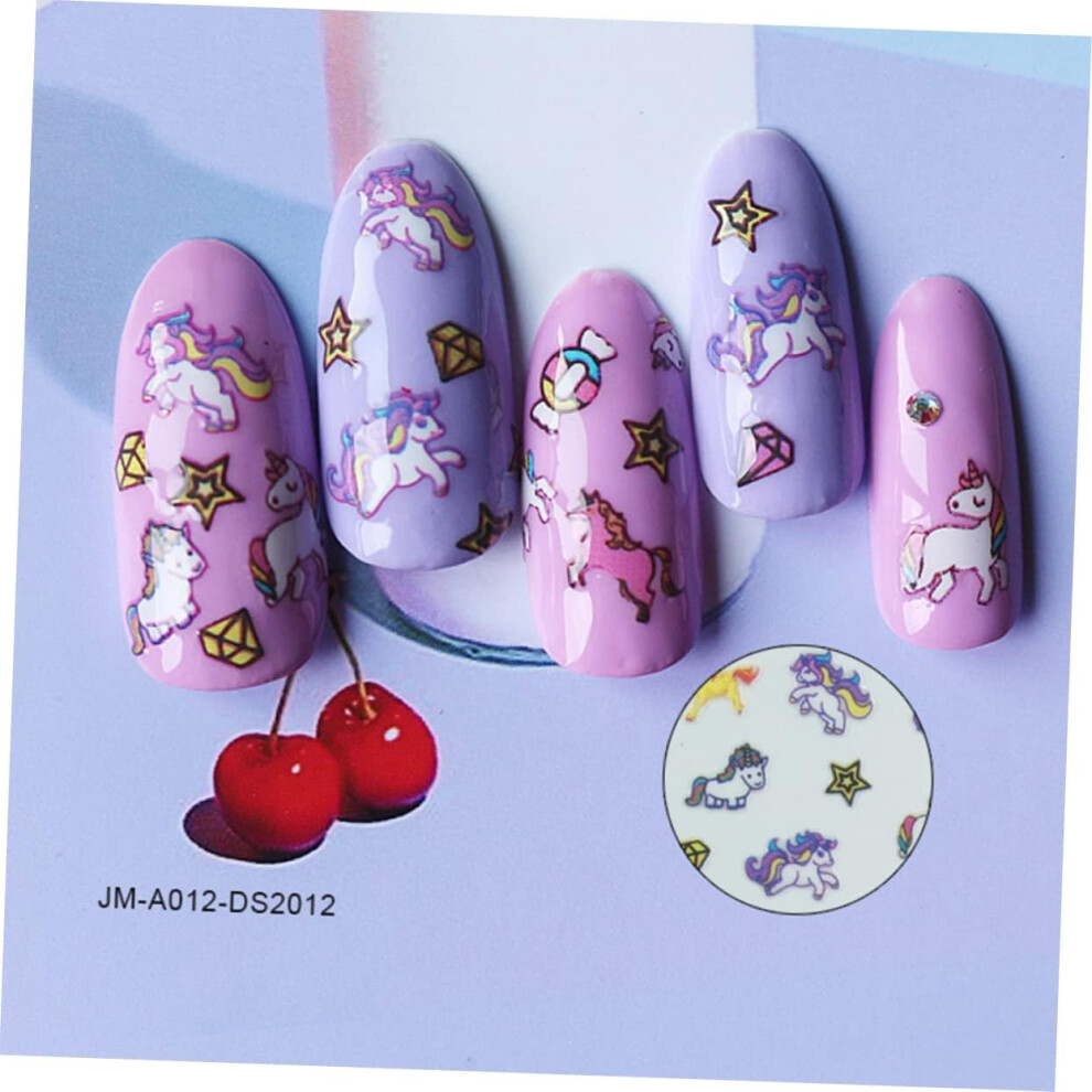 Hkhbjs 3 Pack Boys And Girls Fingertip Nail Stickers Cartoon Nail Art Decals Safe Easy Diy For Boys And Girls And Family