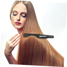 Tragbares, faltbares Ochsenhorn-Haarkamm-Set, 3-teilig, schwarz, Massage-Styling-Werkzeug