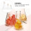 3pcs Thickened Borosilicate Glass Conical Flasks with Rubber Stoppers, 50ml 100ml 250ml 6