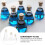 3pcs Thickened Borosilicate Glass Conical Flasks with Rubber Stoppers, 50ml 100ml 250ml 8