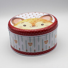 Ensemble de 3 boîtes de rangement pour bonbons en fer-blanc de 13,2 cm avec couvercle, boîtes à biscuits en métal
