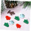 350 stk. treknapper med juletema, trykte knapper 8