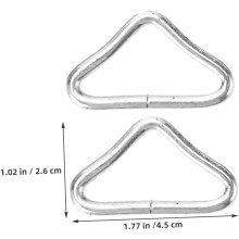 35 piezas de hebillas de anillo triangulares de metal, piezas de repuesto para hebillas de seguridad
