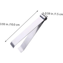 4-delige set haarclips van roestvrij staal met visgraatpincet.