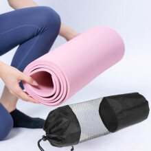 3 stuks yogamat opbergtassen met trekkoord, mesh opbergzakjes, sportorganizer, zwart, draagbaar