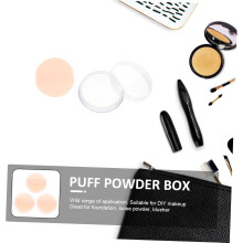 3-delige set losse poederdoos met poederdonsje, losse poederdoos, make-up poederhouder, stijlvolle poederhouder