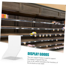3 plastikowe tylne płyty podporowe, osłona przeciwupadkowa do supermarketów i centrów handlowych
