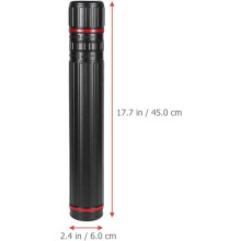 Plastic Reusable Drawing Storage Tubes with Adjustable Shoulder Strap Telescopic Poster Tubes 3pcs