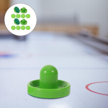 2 Sets Table Hockey Pushers and Small Air Hockey Pucks Replacement Accessories – with Self-Adhesive Lint Pads