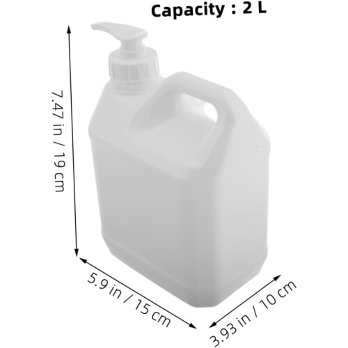 3pcs Refillable Plastic Pump Bottle Dispenser for Liquid Storage Container 1