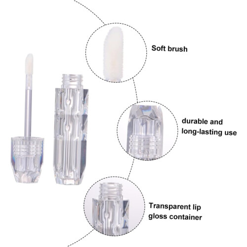 5pcs Empty Lip Gloss Tubes Containers Lip Gloss Bottle Refillable Plastic Bottle 2