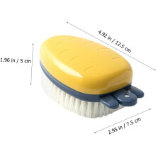 Lot de 3 brosses de nettoyage pour chaussures, vêtements et chapeaux, à poils doux.
