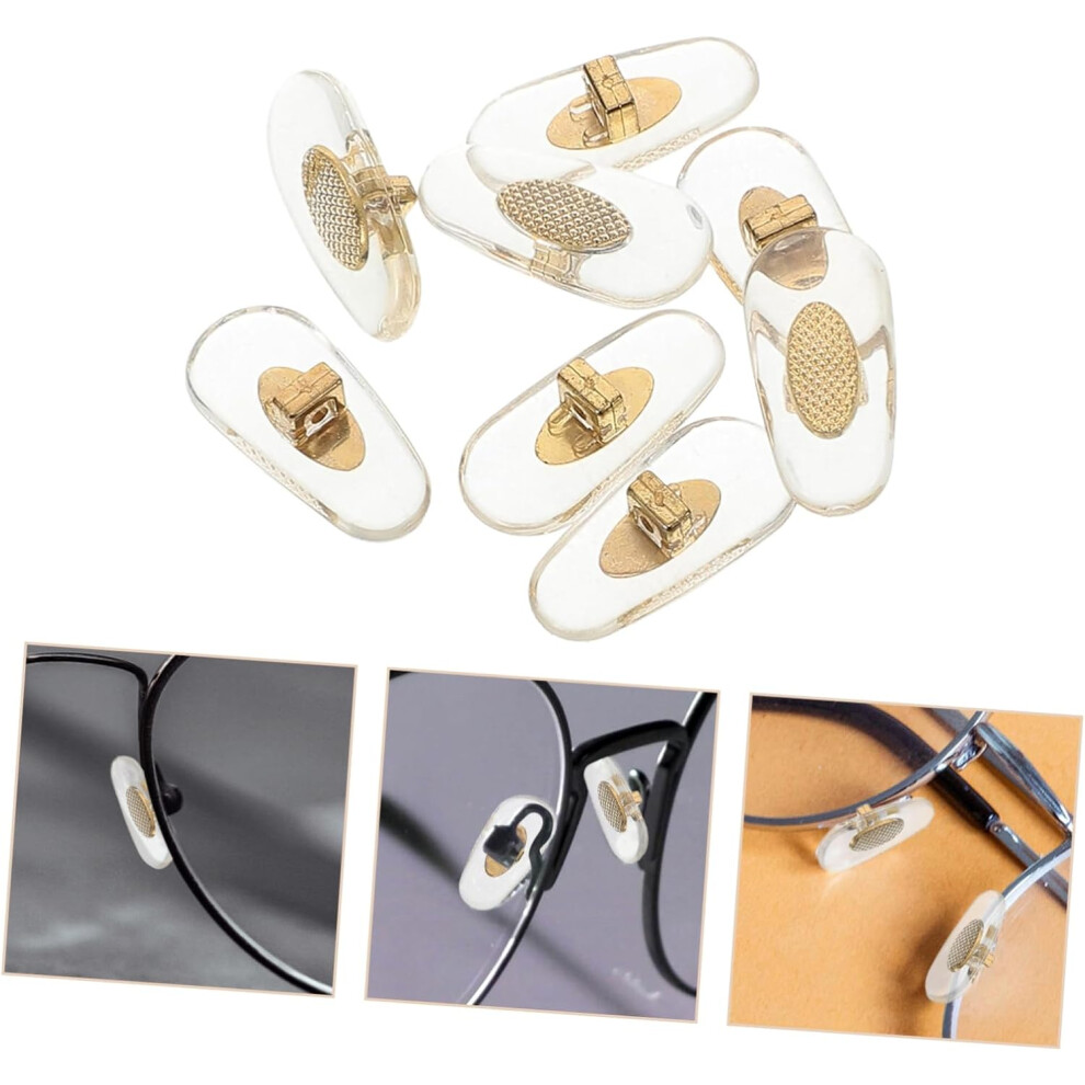 Hkhbjs 4Pairs Comfortable Eyeglass Nose Pads Anti- Sunglass Bridge Cushions