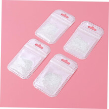 4er-Packung flache Strasssteine für Nagelkunst, glänzende Diamanten für Nageldekorationen, Bastelarbeiten zu Hause und Schönheitssalons