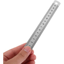 Règle multifonctionnelle en acier inoxydable (lot de 30), outil de mesure de précision à bord droit.