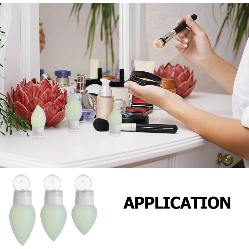 Hkhbjs 3Pcs Silicone Travel Bottles Cosmetic Containers Shampoo Storage Leakproof Bottles