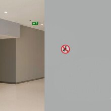 3 Stück Warnaufkleber „Hier nicht sitzen“ 8 x 8 cm, selbstklebende Sicherheitsaufkleber