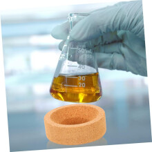 Lot de 3 supports de flacons de laboratoire en liège, anneaux de support pour flacons à usage scientifique