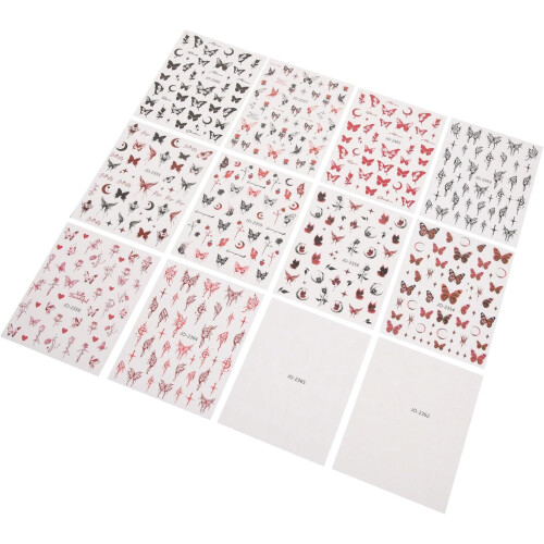 3sets Decorative Nail Stickers Nail Decorations for Art Stickers 12sheets*3 1
