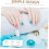 3sets Decorative Nail Stickers Nail Decorations for Art Stickers 12sheets*3 3