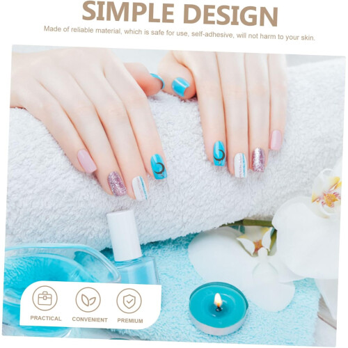 3sets Decorative Nail Stickers Nail Decorations for Art Stickers 12sheets*3 2