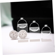 9-teiliger Acryl-Ringständer, Ringhalter für Schreibtisch-Schmuckvitrine zur Aufbewahrung