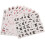 3sets Decorative Nail Stickers Nail Decorations for Art Stickers 12sheets*3 6