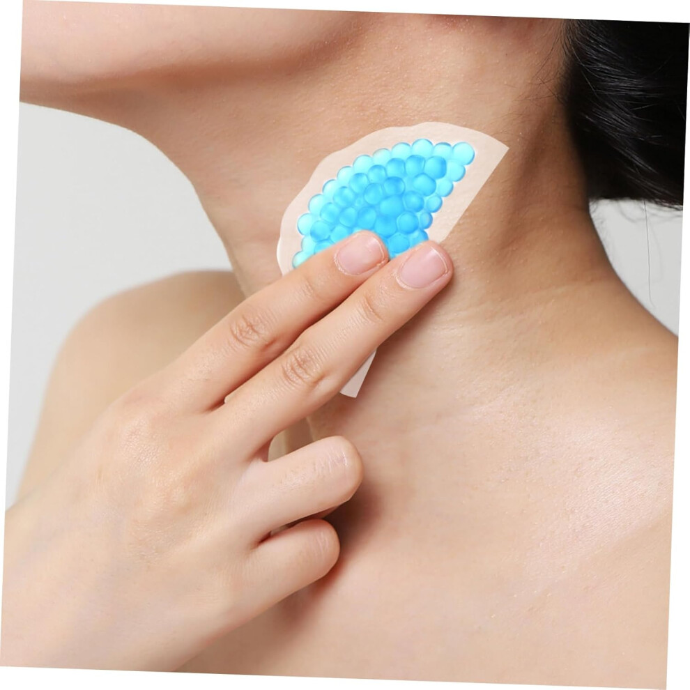 Hkhbjs Blue 4Pcs Semi Round Gel Ice Packs For Neck Pain Relief And Reducing Swelling