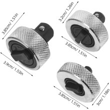 3-teiliges Mini-Ratschen-Fingerschlüssel-Set, kurzer Stahl-Rändelrad-Ratschenschlüssel
