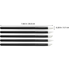 2 set silikonborstar för keramikskulptur och mjuka keramiska lerverktyg hantverk präglingspenna kulverktyg