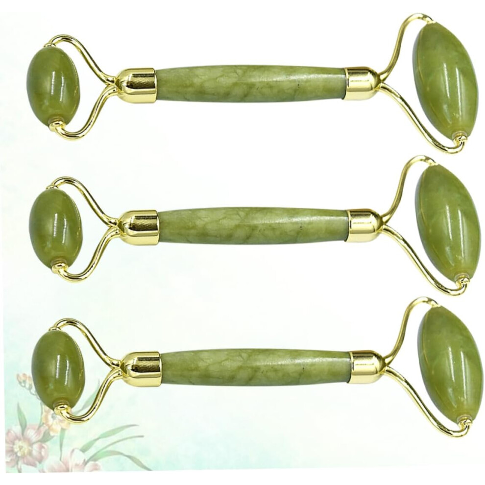 Hkhbjs 3Pcs Jade Facial Massage Tool Portable Skin Care Roller