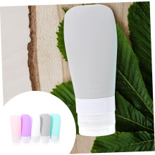 5er-Pack Reiseflaschen aus Silikon, Lotionspender, Make-up-Probenfläschchen für Toilettenartikel, tragbar, leer, aus Silikon für die Tragetasche