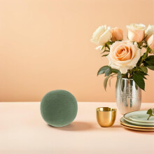 3pcs Green Round Floral Foam Balls Wet Dry Foam Blocks for Flower Bouquet Arrangements Wedding Party Decorations