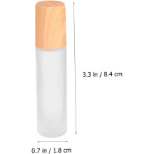 3pcs Rollerball Bottles Refillable Travel Frosted Glass for Essential Oils