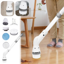 Brosse électrique rotative Fankiway blanche sans fil avec 4 brosses