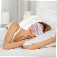 3sets Silk Eye Mask Faux Silk Fabric and Cute Design for Sleeping Travel Party Favor Includes Headband