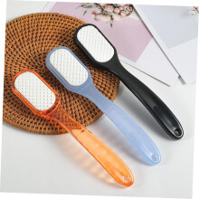 Lot de 3 brosses à pieds manuelles et râpes à callosités en céramique double face