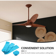 4er-Set Stoff-Ventilatorabdeckungen, Ersatzabdeckungen für Lüfterflügel, vielseitig einsetzbar, für den Innen- und Außenbereich, staubdicht