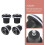 4pcs Multi-Function Chair Casters Replacement Feet Elevated Office Desk Chair Wheels Anti-Slip Fixed Stoppers 6