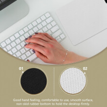 5 tappetini per mouse da sublimazione, 18x22x0,3 cm, in gomma, colore bianco, per gaming.