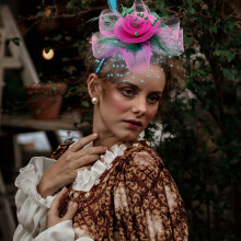 Lot de 3 bandeaux, coiffes et fascinateurs pour femmes, accessoires de coiffure pour tea party, mariage et cocktail.
